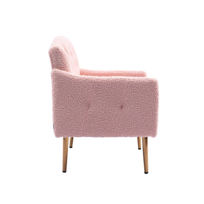 Leisure single sofa with Rose Golden feet