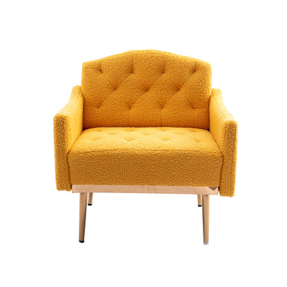 Leisure single sofa with Rose Golden feet