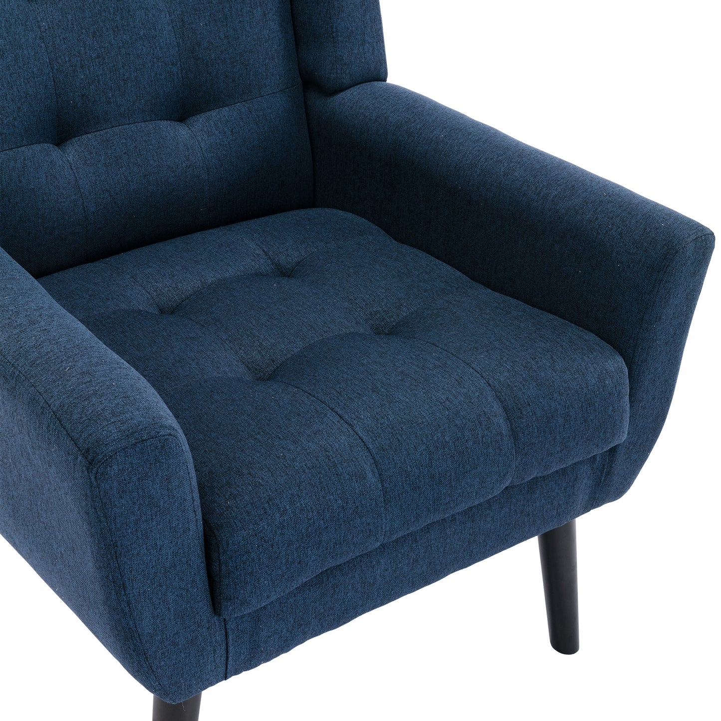 Modern Soft Linen Material Ergonomics Accent Chair