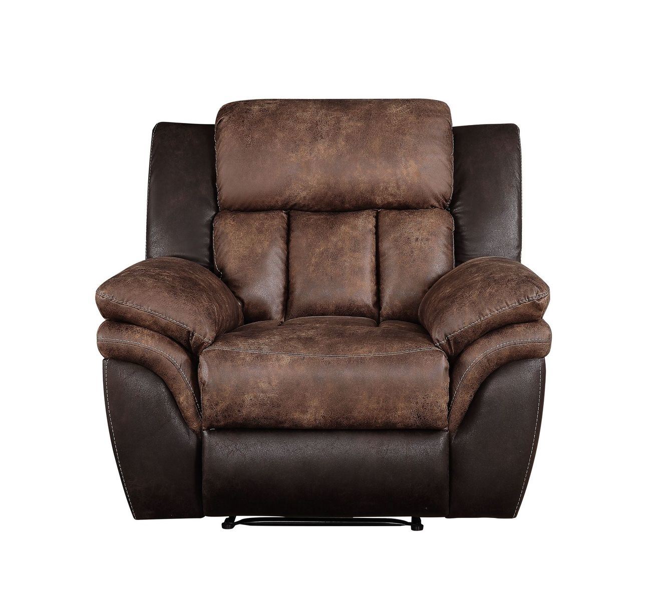 Jaylen Recliner; Toffee & Espresso Polished Microfiber 55427