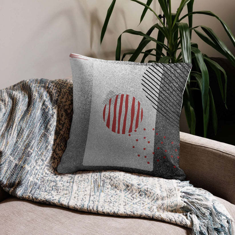 Premium Geometric Abstract Throw Pillow