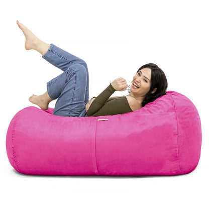 Jaxx 4 ft Lounger Bean Bag, Fuchsia