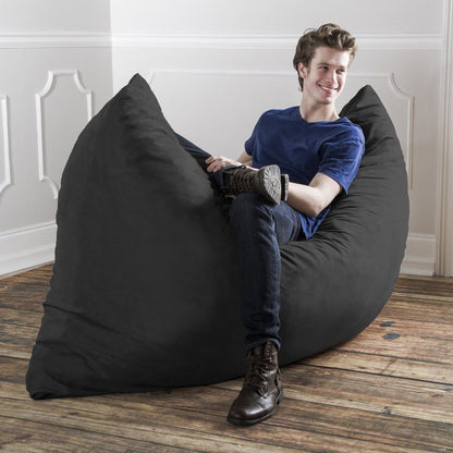 Jaxx 5.5 ft Pillow Saxx Bean Bag Pillow, Black