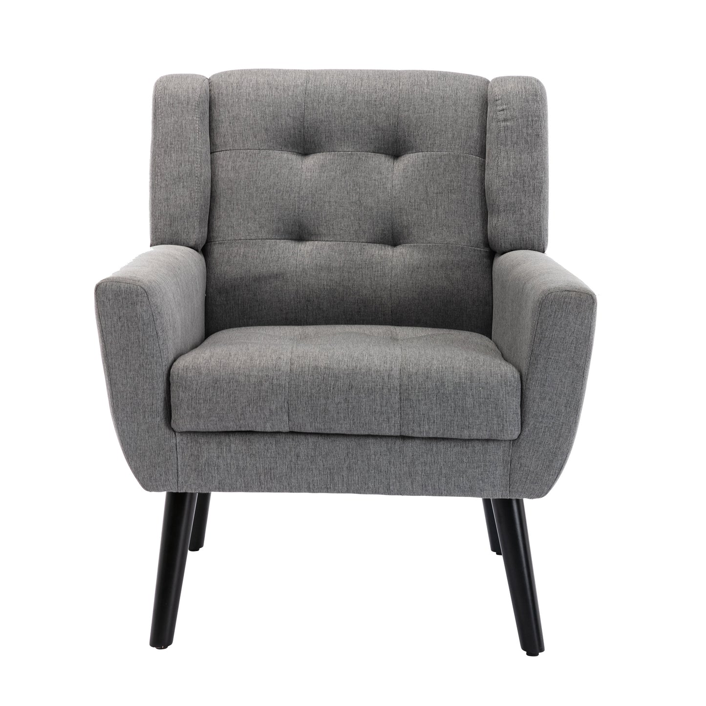 Modern Soft Linen Material Ergonomics Accent Chair