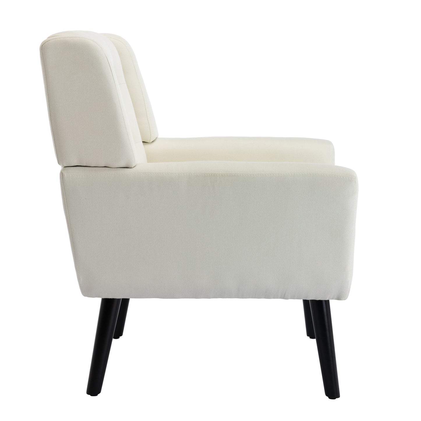 Modern Soft Linen Material Ergonomics Accent Chair