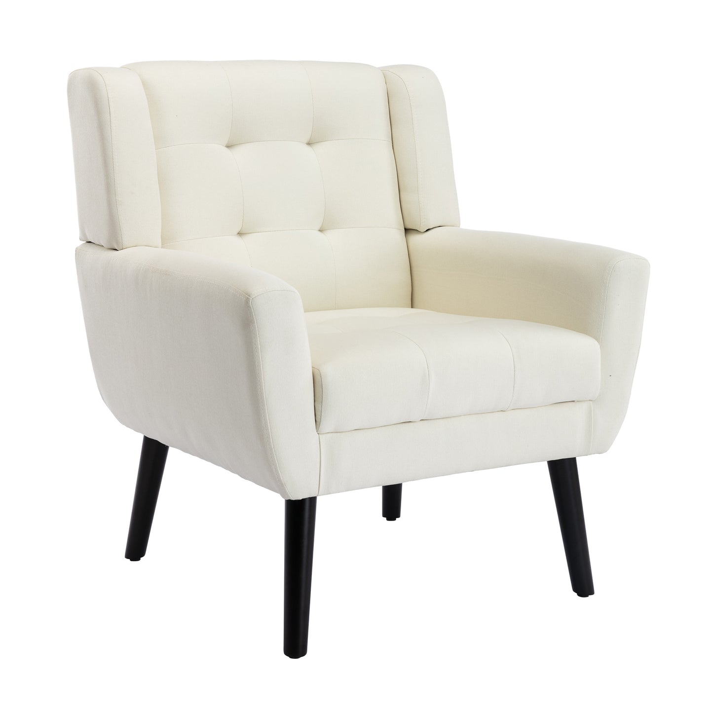 Modern Soft Linen Material Ergonomics Accent Chair