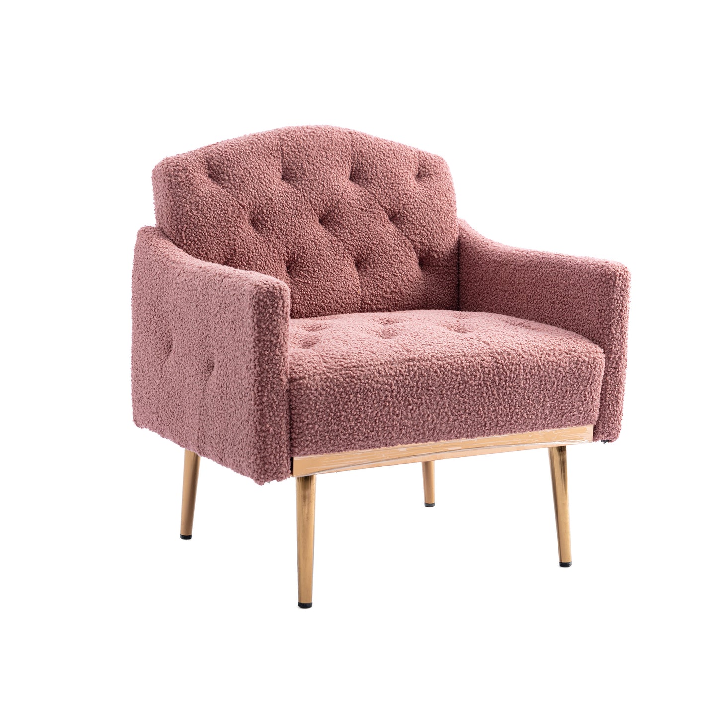 Leisure single sofa with Rose Golden feet