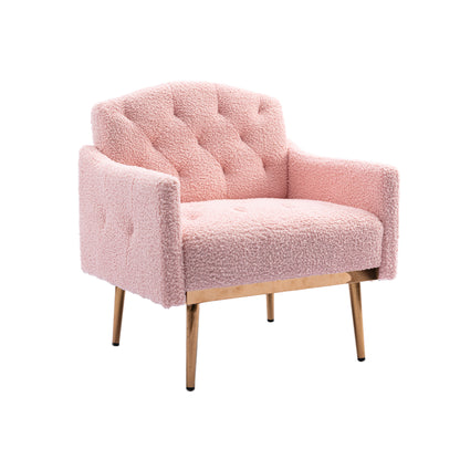 Leisure single sofa with Rose Golden feet