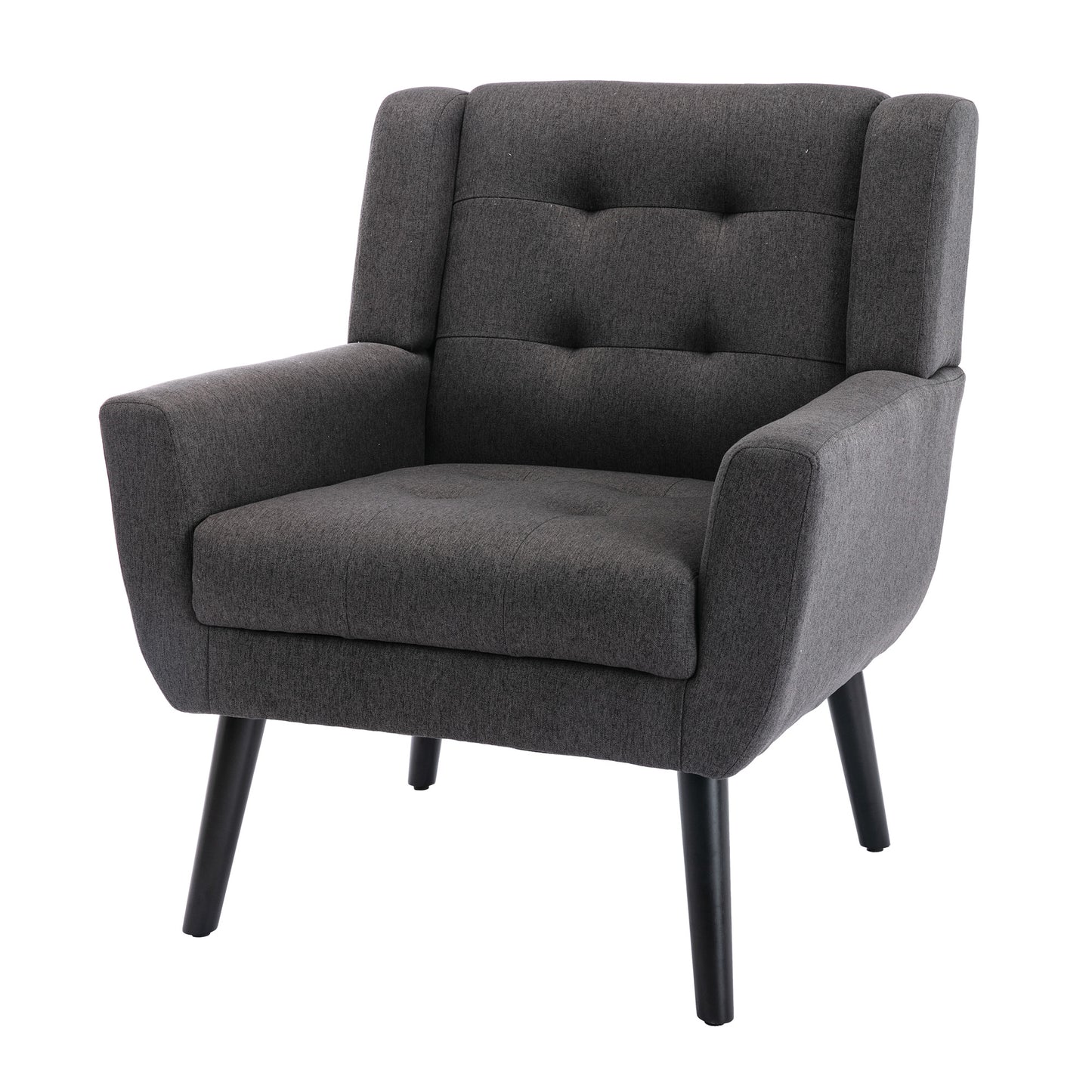 Modern Soft Linen Material Ergonomics Accent Chair