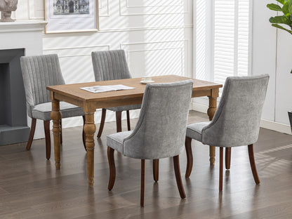 Rayon Cloth Flocking Linen Dining Chairs