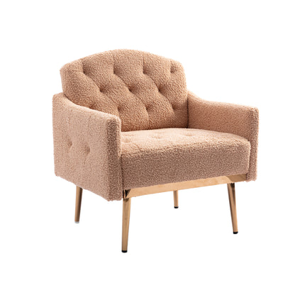 Leisure single sofa with Rose Golden feet