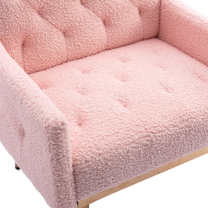 Leisure single sofa with Rose Golden feet