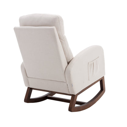 Nursery Rocking Accent Chair with High Back