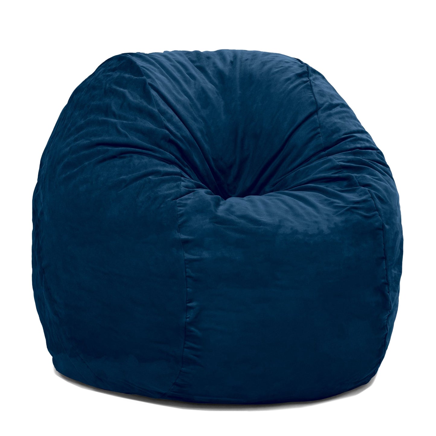 Jaxx Saxx 4 Foot Round Bean Bag w/ Removable Cover, Navy