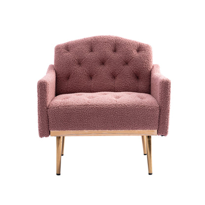 Leisure single sofa with Rose Golden feet