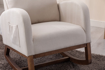 Nursery Rocking Accent Chair with High Back