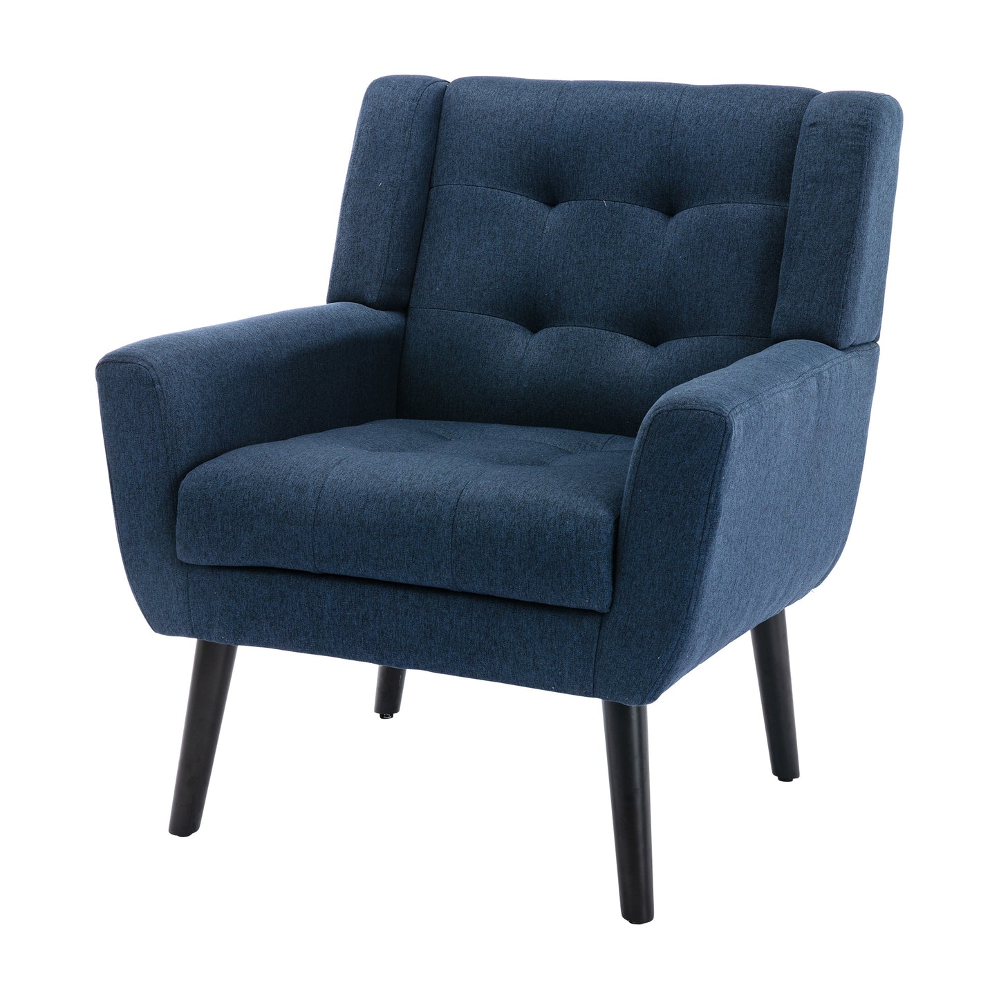 Modern Soft Linen Material Ergonomics Accent Chair