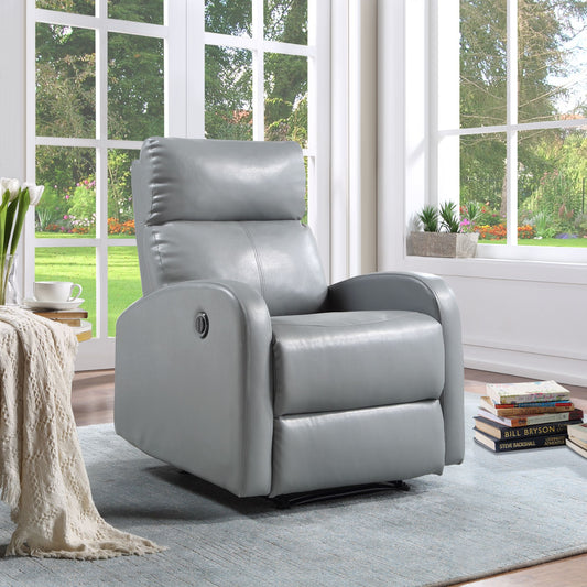 Aubrey Power Recliner In Elle Gray