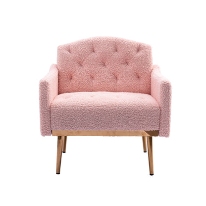 Leisure single sofa with Rose Golden feet