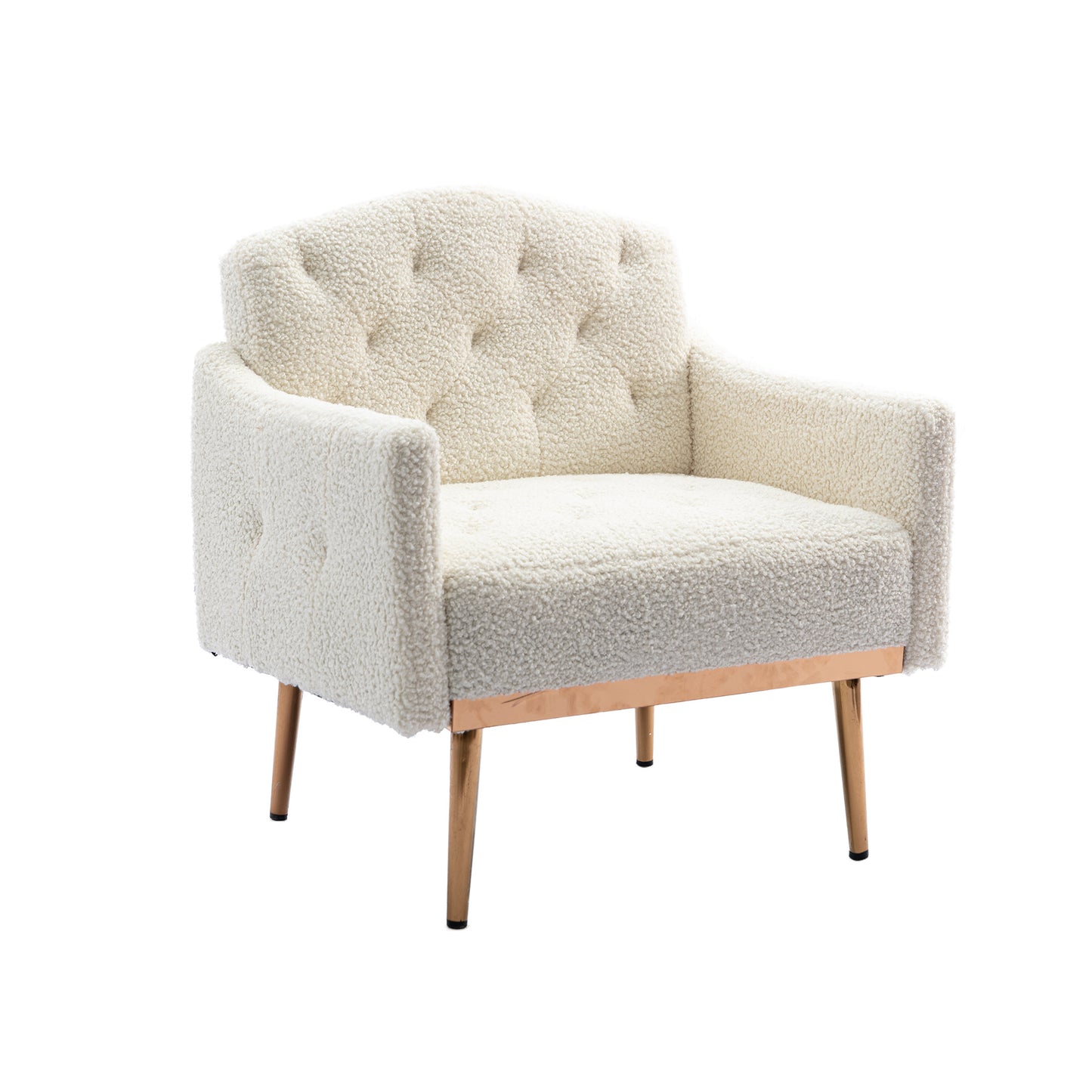 Leisure single sofa with Rose Golden feet