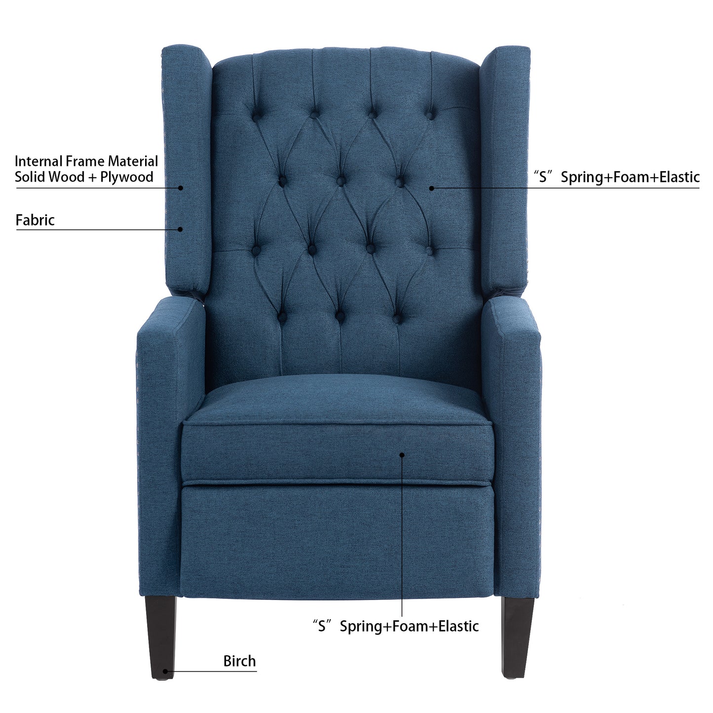 27.16\\\\\\\\\\\\\\\" Wide Manual Wing Chair Recliner