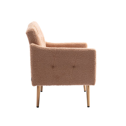 Leisure single sofa with Rose Golden feet