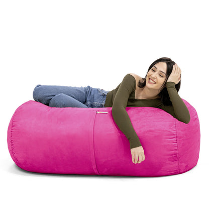 Jaxx 4 ft Lounger Bean Bag, Fuchsia