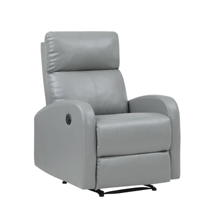 Aubrey Power Recliner In Elle Gray