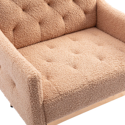 Leisure single sofa with Rose Golden feet