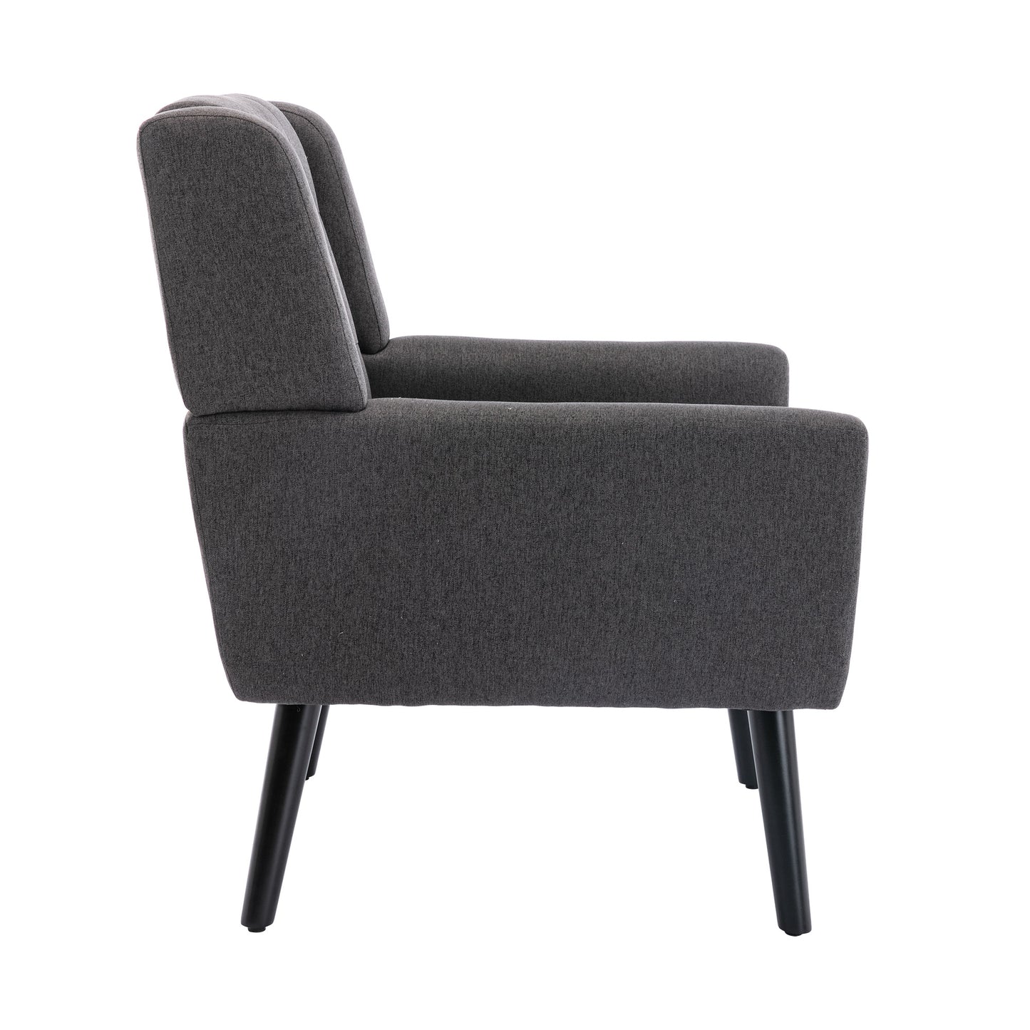 Modern Soft Linen Material Ergonomics Accent Chair