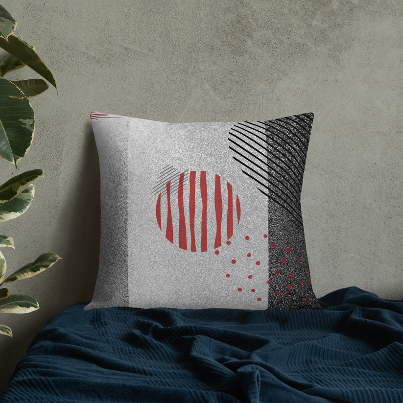 Premium Geometric Abstract Throw Pillow