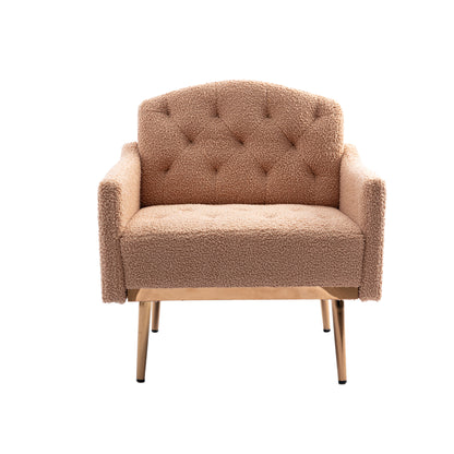 Leisure single sofa with Rose Golden feet