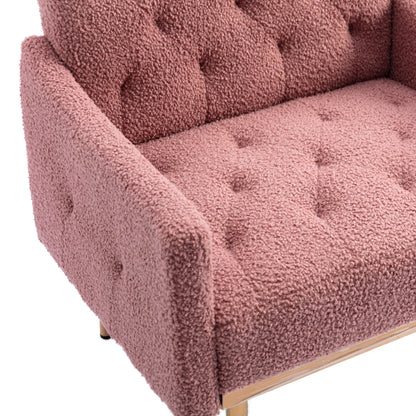 Leisure single sofa with Rose Golden feet