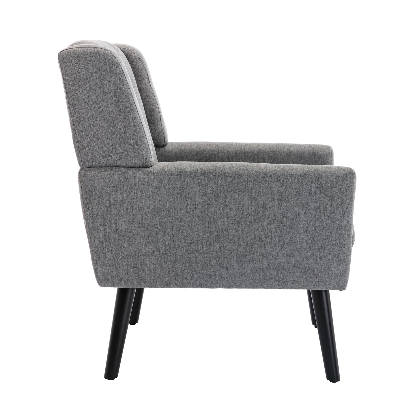 Modern Soft Linen Material Ergonomics Accent Chair