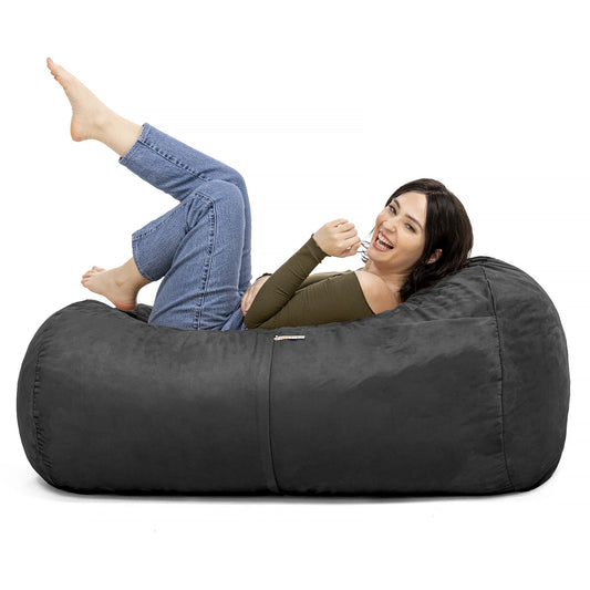 Jaxx 4 ft Lounger Bean Bag, Black