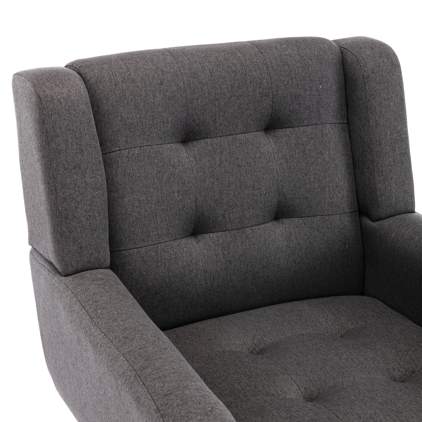 Modern Soft Linen Material Ergonomics Accent Chair