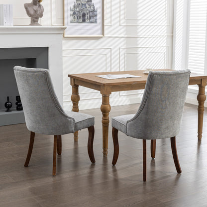 Rayon Cloth Flocking Linen Dining Chairs