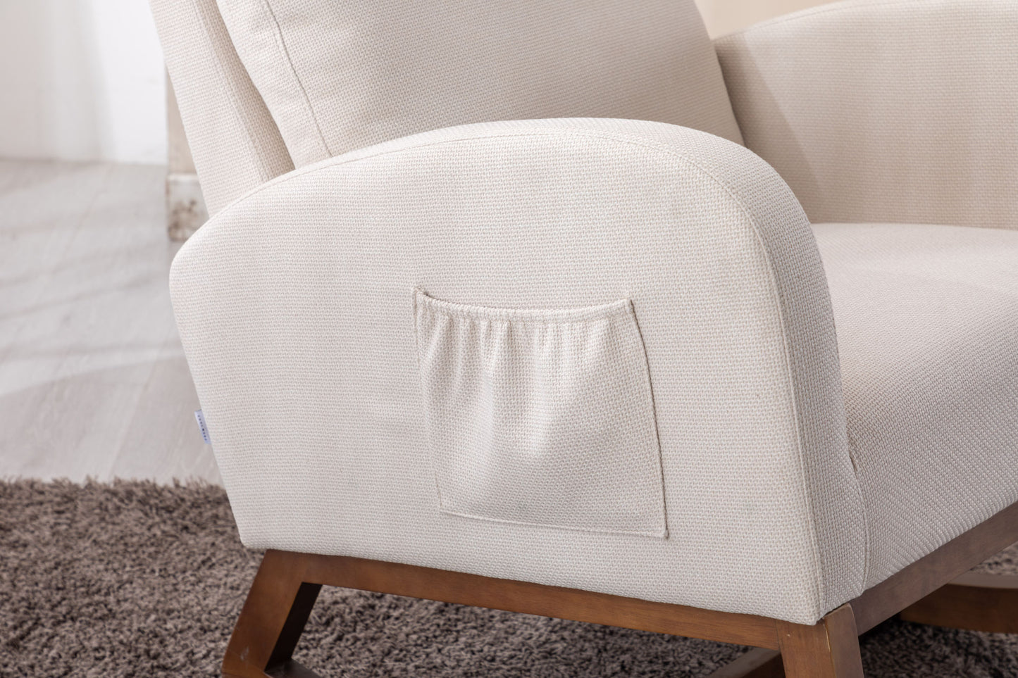 Nursery Rocking Accent Chair with High Back