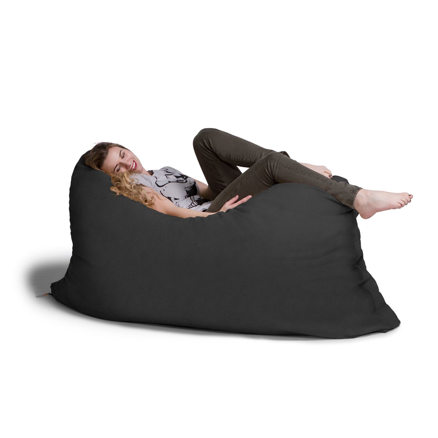 Jaxx 5.5 ft Pillow Saxx Bean Bag Pillow, Black